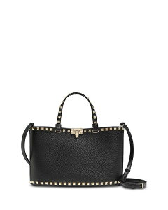 ���@�����e�B�m ���f�B�[�X �o�b�O �n���h�o�b�O Valentino Garavani Rockstud Small Top Handle Bag Black �u���b�N