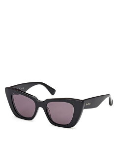 }bNX}[ fB[X ANZT[ TOXEACEFA Max Mara Butterfly Sunglasses 50mm Black/Purple Solid ubN