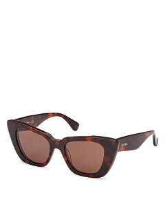 }bNX}[ fB[X ANZT[ TOXEACEFA Max Mara Butterfly Sunglasses 50mm Havana/Brown Solid uE