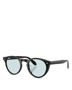 Io[s[vY fB[X ANZT[ TOXEACEFA Oliver Peoples Round Sunglasses 48mm Black ubN