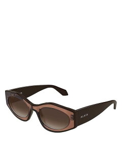 ACA fB[X ANZT[ TOXEACEFA Alaia Cat Eye Sunglasses, 55mm Brown