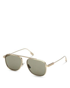 [jA fB[X ANZT[ TOXEACEFA ZEGNA Geometric Sunglasses 57mm Gold/Green O[