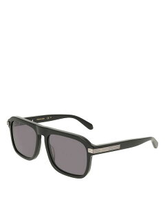 tFK fB[X ANZT[ TOXEACEFA FERRAGAMO Solid Square Sunglasses 57mm Black ubN