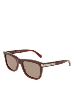 tFK fB[X ANZT[ TOXEACEFA FERRAGAMO Solid Square Sunglasses 55mm Red bh