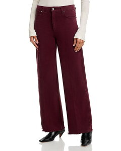 �y�C�W ���f�B�[�X �{�g���X �f�j���p���c ���B���e�[�W�[���Y PAIGE Anessa High Rise Raw Hem Jeans in Vintage Dark Oxblood Vintage Dark Oxblood �I�b�N�X�u���b�h