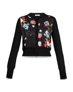 �A�[�f�� ���f�B�[�X �A�E�^�[ �j�b�g�E�Z�[�^�[ �J�[�f�B�K�� �N���b�v�h Erdem Cropped Cardigan Dutch Flower Painting Bla