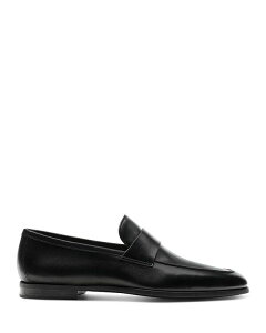 }Oi[j fB[X V[Y Xb|E[t@[ Magnanni Men's Heros Apron Toe Loafers - Exclusive Black ubN