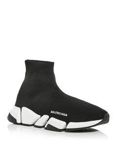 oVAK fB[X V[Y Xj[J[ jbg Balenciaga Men'speed 2.0 Knit High Top Sneakers Noir/Ecru GN