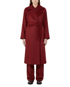 }bNX}[ fB[X AE^[ R[g E[ Max Mara Manuela Wool Robe Coat Raspberry