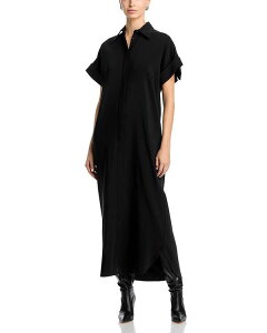 �u�����h���E�}�N�X�E�F�� ���f�B�[�X �g�b�v�X �V���c Brandon Maxwell Emory Shirt Dress Black �u���b�N