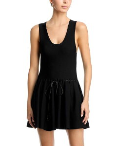 �u�����h���E�}�N�X�E�F�� ���f�B�[�X �g�b�v�X �����s�[�X �~�j Brandon Maxwell Cleo Mini Dress Black �u���b�N