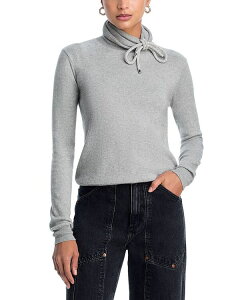 �G���A ���f�B�[�X �A�E�^�[ �j�b�g�E�Z�[�^�[�g���l�b�N AREA Crystal Knoturtleneck Sweater Medium Grey �O���[