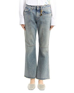 �X�e���}�b�J�[�g�j�[ ���f�B�[�X �{�g���X �f�j���p���c �W�[���Y Stella McCartney Kick Flare Jeans in Mid Blue �u���[