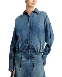 �u�����h���E�}�N�X�E�F�� ���f�B�[�X �g�b�v�X �V���c �f�j�� Brandon Maxwellelandenim Shirt Dakota Wash �f�j��