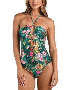 ���W�����X ���f�B�[�X ���� �㉺�Z�b�g L'AGENCE Shiva Charonda Butterfly Keyhole Bandeau One Piece Swimsuit Multi �}���`�J���[