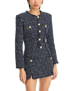 ���j�[�R�{ ���f�B�[�X �g�b�v�X �����s�[�X �~�j �c�C�[�h Ronny Kobo Gisele Tweed Mini Dress Navy White �z���C�g