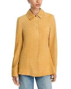 t[ fB[X gbvX Vc XG[h FRAME The Suede Shirt Fawn