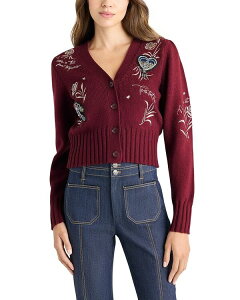 �T���N �Z�v�g ���f�B�[�X �A�E�^�[ �J�[�f�B�K�� �h�J Cinq Sept Heritage Rosembroidered Cardigan Mulberry Multi �}���`�J���[