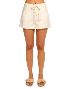 ���C�~�[ �u���b�N ���f�B�[�X �{�g���X �n�[�t�p���c�E�V���[�c �V���[�g�p���c Ramy Brook Alba Shorts Ivory �A�C�{���[