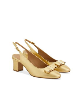 �t�F���K�� ���f�B�[�X �V���[�Y �p���v�X FERRAGAMO Women's Vetty 55 Slingback Pumps Gold Lux F �S�[���h
