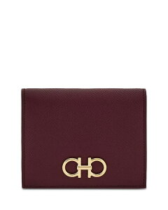 tFK fB[X ANZT[ z U[ FERRAGAMO Gancini Compact Leather Wallet Plum v
