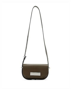 �I�[���Z�C���c ���f�B�[�X �o�b�O ���U�[ ALLSAINTS Etta Leather Satchel Crossbody Fango Brown �u���E��