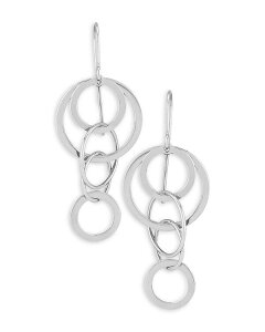 �A�N�A ���f�B�[�X �A�N�Z�T���[ �s�A�X�E�C�������O �~�j AQUA Bloomingdale's Fine Collection Sterling Silver Mini Cascading Circlearringsilver �V���o�[