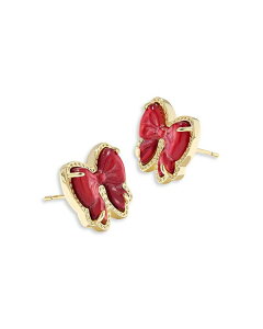 �P���h���X�R�b�g ���f�B�[�X �A�N�Z�T���[ �s�A�X�E�C�������O Kendra Scott Haley Bow Stud Earrings Red/Gold ���b�h