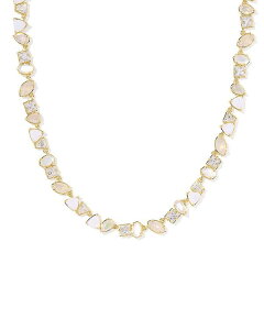 PhXRbg fB[X ANZT[ lbNXE`[J[Ey_ggbv [X Kendra Scott Isabelle Mixed Stone Tennis Necklace, 19" White/Gold zCg