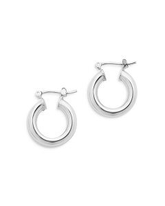 X^[OtH[Go[ fB[X ANZT[ sAXECO Sterling Forever Chunky Hoop Earringsilver Vo[