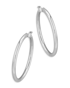 �A�N�A ���f�B�[�X �A�N�Z�T���[ �s�A�X�E�C�������O AQUA Bloomingdale's Fine Collection Tube Hoop Earrings in Sterling Silver �V���o�[