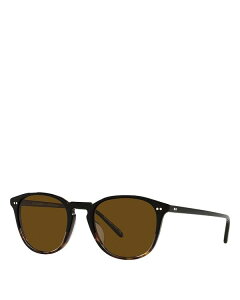 �I���o�[�s�[�v���Y ���f�B�[�X �A�N�Z�T���[ �T���O���X�E�A�C�E�F�A Oliver Peoples Forman L.A. Square Sunglasses, 51mm Black/Brown Polarized Solid �u���b�N
