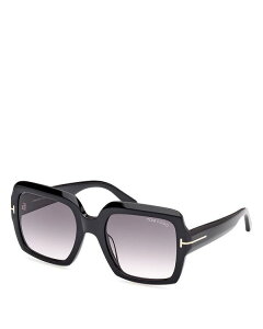gEtH[h fB[X ANZT[ TOXEACEFA Tom Ford Square Sunglasses, 54mm Black/Gray Gradient ubN