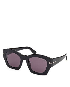 gEtH[h fB[X ANZT[ TOXEACEFA Tom Ford Geometric Sunglasses, 52mm Black/Gray Solid ubN