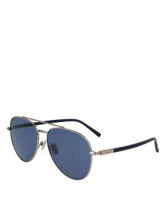 tFK fB[X ANZT[ TOXEACEFA FERRAGAMO Timeless Aviator Sunglasses, 61mm Light Ruthenium