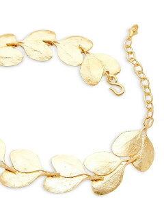 PlXWFC[ fB[X ANZT[ lbNXE`[J[Ey_ggbv [X Kenneth Jay Lane Textured Leaf Collar Necklace, 18" Gold S[h