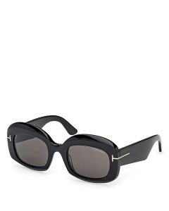 gEtH[h fB[X ANZT[ TOXEACEFA Tom Ford Carmen Rectangle Sunglasses, 53mm Black/Smoke ubN