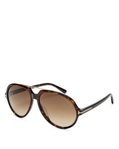 gEtH[h fB[X ANZT[ TOXEACEFA Tom Ford Aalto Aviator Sunglasses, 59mm Havana/Brown uE