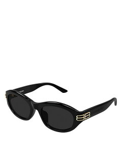 �o�����V�A�K ���f�B�[�X �A�N�Z�T���[ �T���O���X�E�A�C�E�F�A Balenciaga Oval Sunglasses, 55mm Black �u���b�N