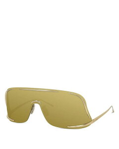 Gx fB[X ANZT[ TOXEACEFA Loewe Signature Mask Sunglasses, 141mm Gold/Solid gold mirror S[h