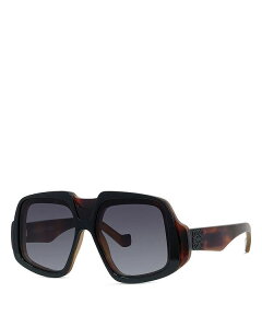 Gx fB[X ANZT[ TOXEACEFA Loewe Anagram Geometric Sunglasses Black, dark grey/bordeaux ubN