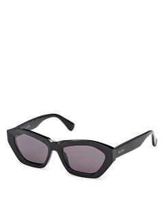 }bNX}[ fB[X ANZT[ TOXEACEFA Max Mara Geometric Sunglasses, 54mm Black/Smoke ubN