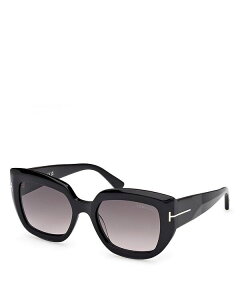 gEtH[h fB[X ANZT[ TOXEACEFA Tom Ford Saltzman Butterfly Sunglasses, 53mm Black/Smoke ubN