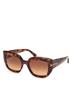 gEtH[h fB[X ANZT[ TOXEACEFA Tom Ford Saltzman Butterfly Sunglasses, 53mm Havana/Brown uE