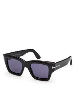 gEtH[h fB[X ANZT[ TOXEACEFA Tom Ford Iliasquare Sunglasses, 50mm Black/Blue ubN