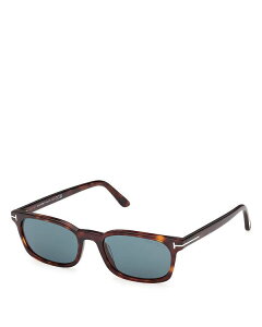 gEtH[h fB[X ANZT[ TOXEACEFA Tom Ford Milesquare Sunglasses, 53mm Havana/Blue u[