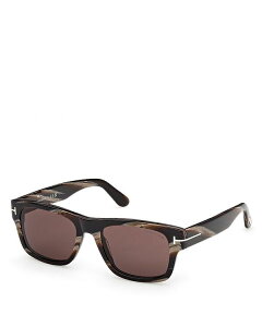 gEtH[h fB[X ANZT[ TOXEACEFA Tom Ford Smith Rectangular Sunglasses, 55mm Brown uE