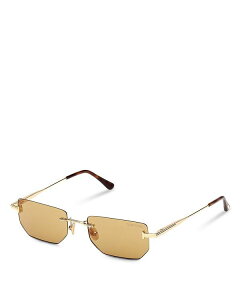 yz gEtH[h fB[X TOXEACEFA ANZT[ Ethan Geometric Sunglasses, 53mm Gold/Brown