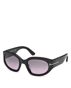 gEtH[h fB[X ANZT[ TOXEACEFA Tom Ford Rectangular Sunglasses, 53mm Black/Smoke ubN