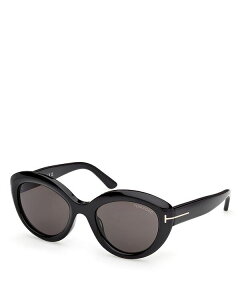 gEtH[h fB[X ANZT[ TOXEACEFA Tom Ford Stacy Cat Eye Sunglasses, 53mm Black/Smoke ubN